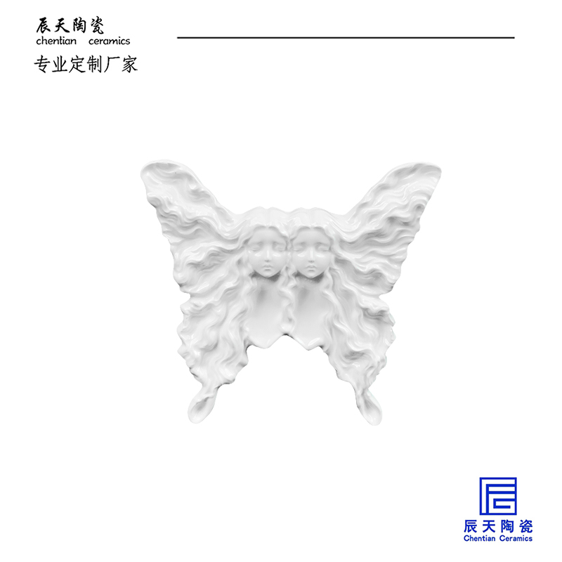 <b>范思哲定制 創意蝴蝶雙生陶瓷擺件</b>